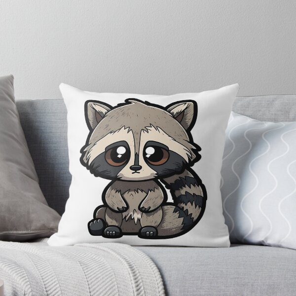 Item preview, Lindo mapache de dibujos animados designed and sold by BHDesignCo.