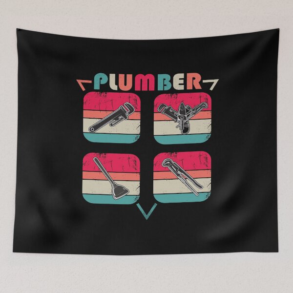 Item preview, Vintage Plumbing Retro Plumber Pipefitter designed and sold by Trendy Valley .