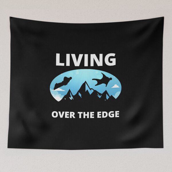 Item preview, Wingsuit flying Base Jumping Skydiving Mountains Peak designed and sold by TastefulTees.