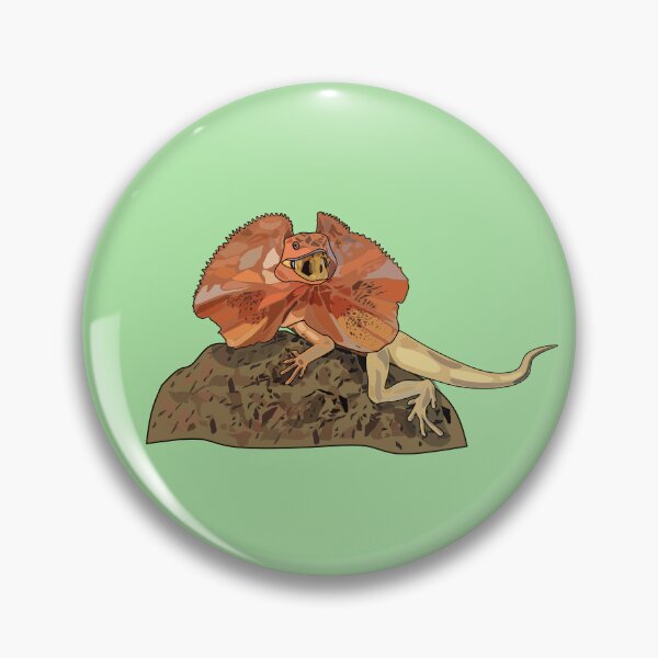 Item preview, Frilled-neck lizard cartoon illustration designed and sold by Misscartoon.