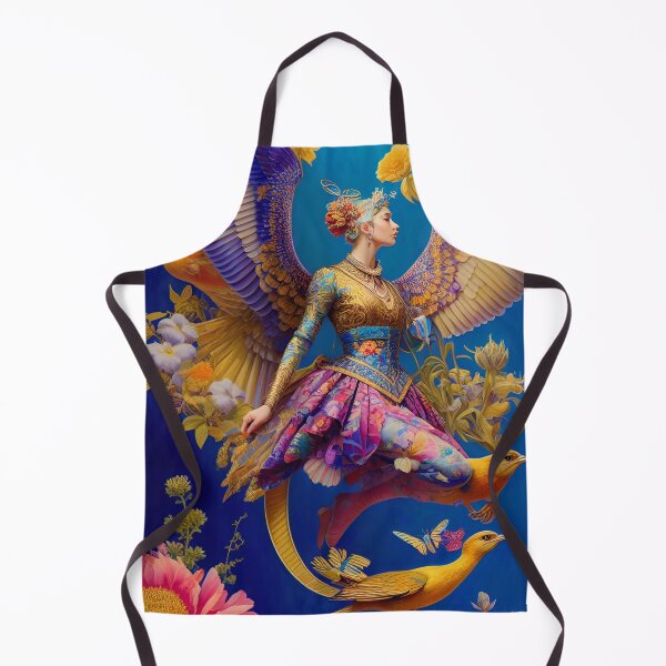 Item preview, Girls Fly with Golden Bird designed and sold by HenryMaster.