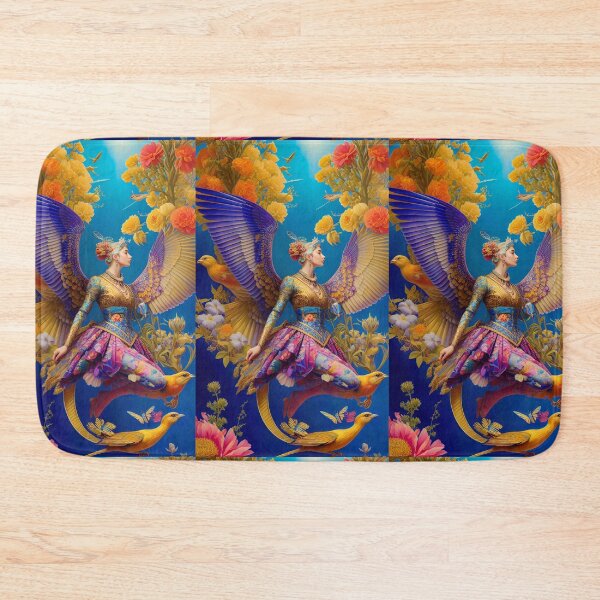 Item preview, Girls Fly with Golden Bird designed and sold by HenryMaster.