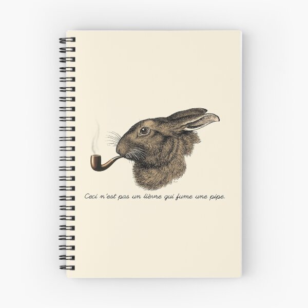 Aperçu de l'œuvre "Ce n'est pas un lièvre qui fume une pipe." - Magritte Parodie créée et vendue par Vertigo Creative.