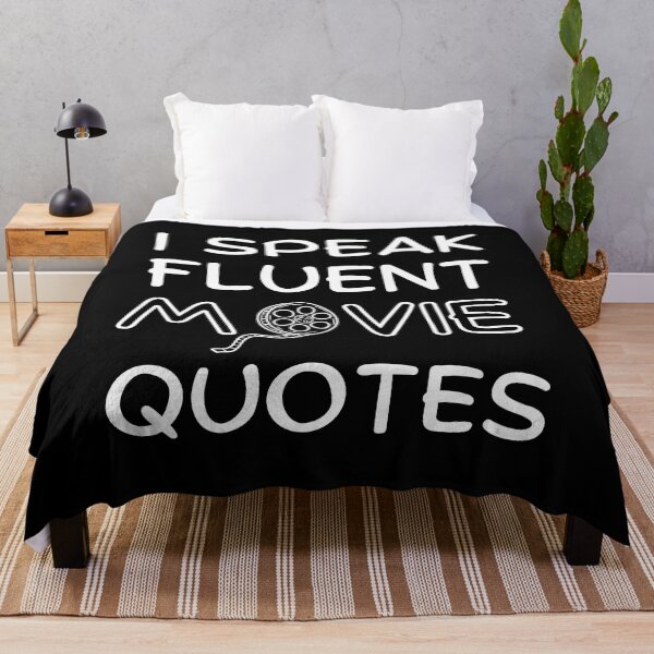 Item preview, I Speak Fluent Movie Quotes Design designed and sold by SimpliText.