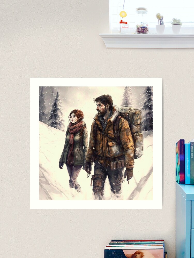 Last of Us canvas, Ellie Williams store print, Last of Us 2 print, Horror wall decor, Forest canvas, Video Game art, Ellie Last of Us, Ellie print