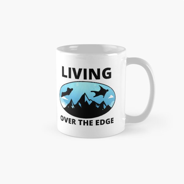 Item preview, Wingsuit flying Base Jumping Skydiving Mountains Peak designed and sold by TastefulTees.