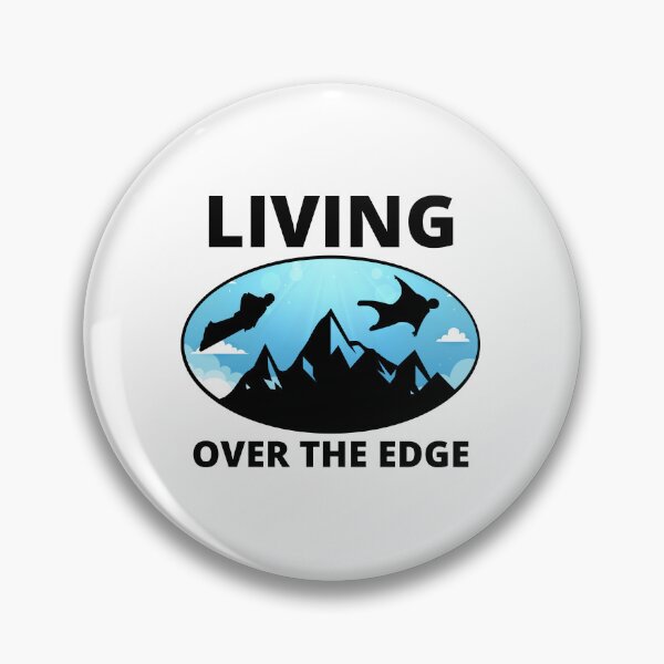 Item preview, Wingsuit flying Base Jumping Skydiving Mountains Peak designed and sold by TastefulTees.