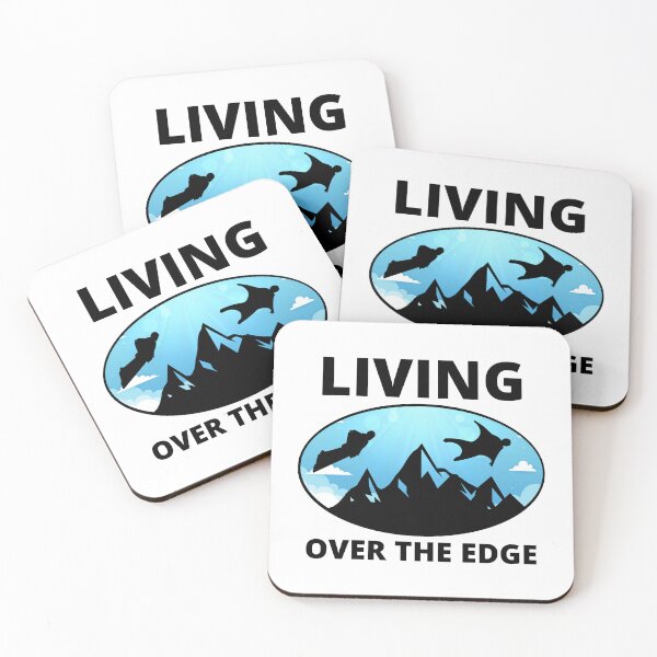 Item preview, Wingsuit flying Base Jumping Skydiving Mountains Peak designed and sold by TastefulTees.