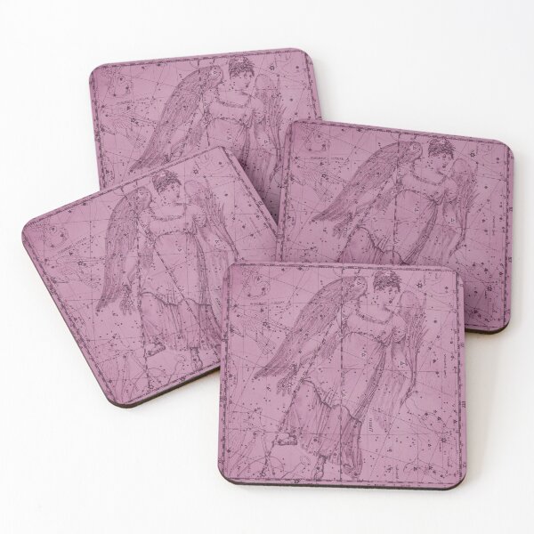 Item preview,  Virgo Zodiac Constellation Star Map, Pink designed and sold by notsweettea.