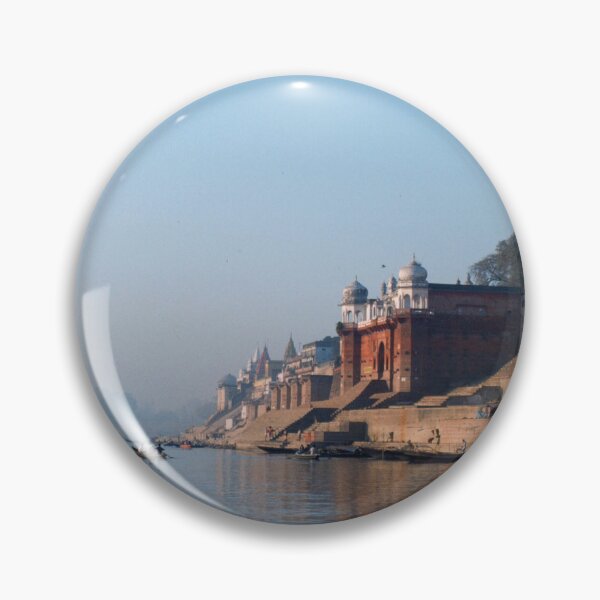 Item preview, 1980s - Boat View of the Ghats with a Blue Sky, Varanasi, Uttar Pradesh, India designed and sold by thatwaslife.