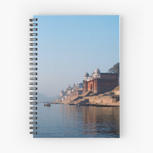 Item preview, 1980s - Boat View of the Ghats with a Blue Sky, Varanasi, Uttar Pradesh, India designed and sold by thatwaslife.
