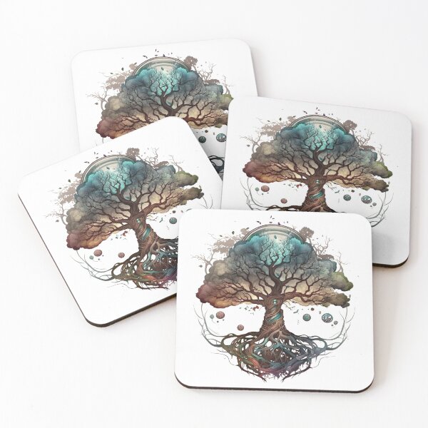Item preview, Epic Legendary Viking Tree of Life, Norse fantasy Art, Yggdrasil, norse mythology designed and sold by IceBreakerStd.