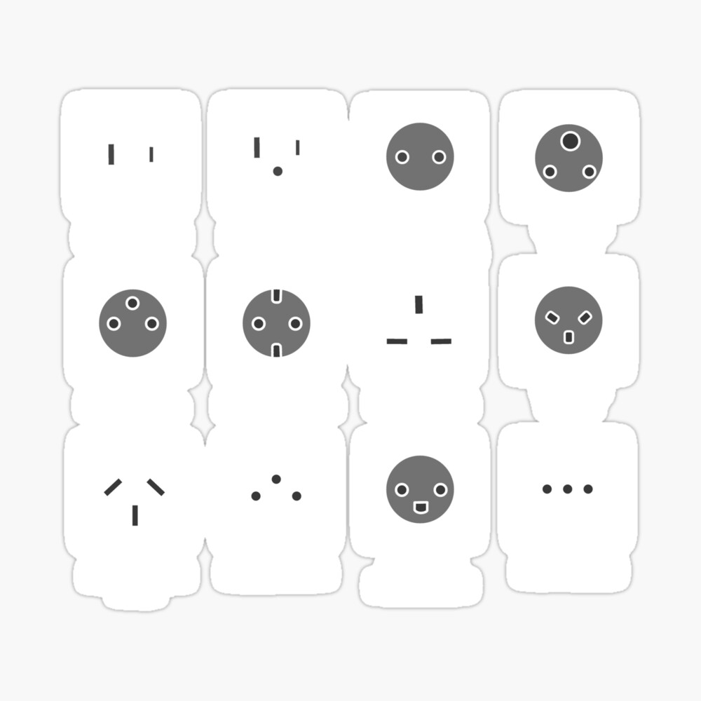 World Socket Types Photographic Print