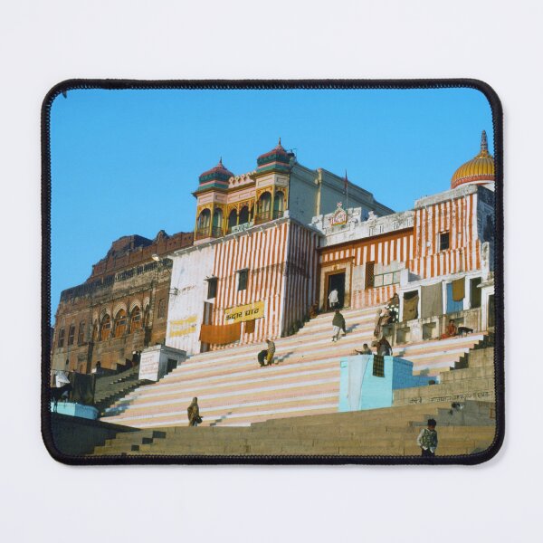 Item preview, 1980s - Boat View of the Ghats with a Blue Sky, Varanasi, Uttar Pradesh, India designed and sold by thatwaslife.