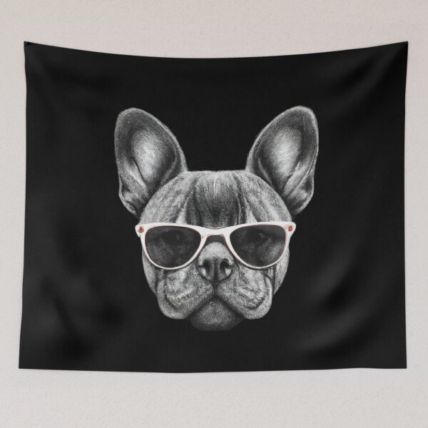 Item preview, French Bulldog with sunglasses designed and sold by Rahdoo.