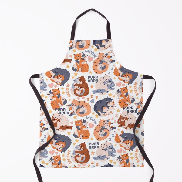 Item preview, Cute Cats Love Cuddles Outline, Seamless Cat Pattern designed and sold by Dazzline Designs.