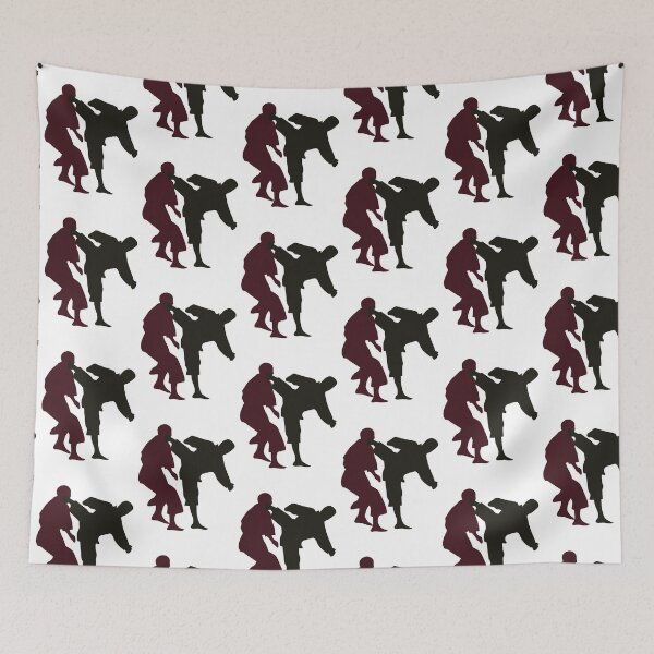 Item preview, Silhouettes of Martial Artists Fighting designed and sold by ibadishi.
