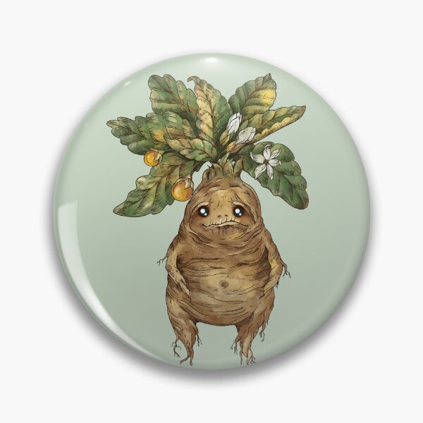 Item preview, Cute mandrake with kawaii eyes designed and sold by Bonitabon.