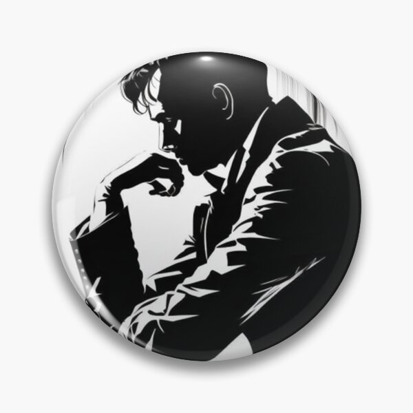 Artikelvorschau, silhouette of a man playing chess entworfen und verkauft von warzin.