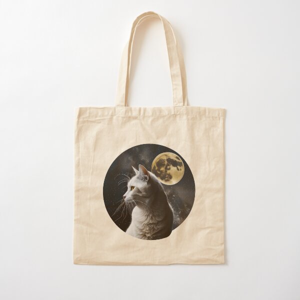 Item preview, cat cute black cartoon looking at the moon designed and sold by KaterynaKet.