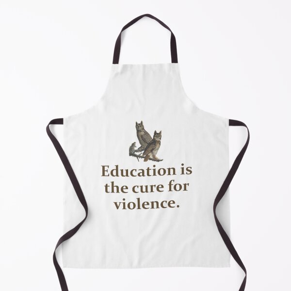 Item preview, Education Is The Cure For Violence - Education Quote  designed and sold by CrankyOldDude.
