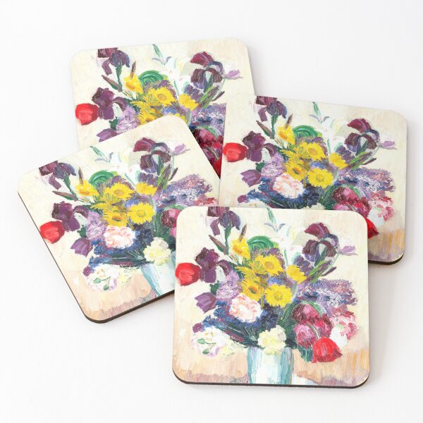 Item preview, Vintage 1900s Flower Artwork titled 'Blumenstrauss' by Joss Goossens. designed and sold by VintageArtRepro.