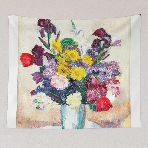 Item preview, Vintage 1900s Flower Artwork titled 'Blumenstrauss' by Joss Goossens. designed and sold by VintageArtRepro.