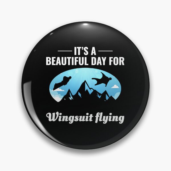 Item preview, Wingsuit flying Base Jumping Skydiving Mountains Peak designed and sold by TastefulTees.
