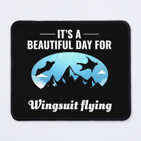 Item preview, Wingsuit flying Base Jumping Skydiving Mountains Peak designed and sold by TastefulTees.