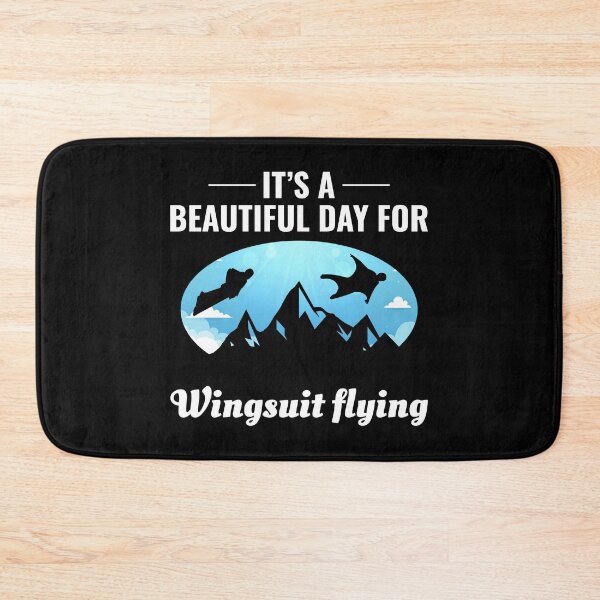 Item preview, Wingsuit flying Base Jumping Skydiving Mountains Peak designed and sold by TastefulTees.