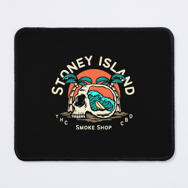 Aperçu de l'œuvre Stoney Island Smoke Shop THC CBD plage créée et vendue par Goatdeck.