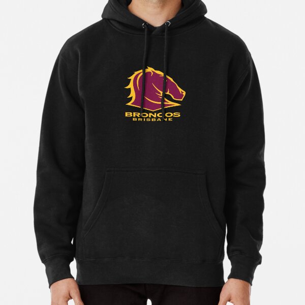 Men's BRISBANE BRONCOS TEAM HOODIE, Deep Mars