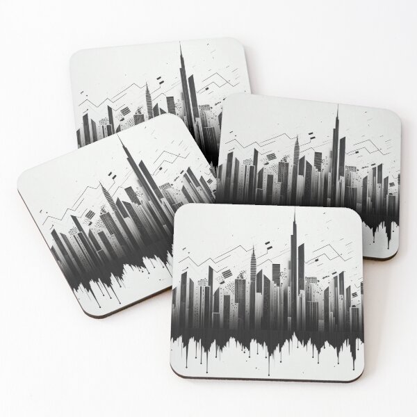 Artikelvorschau, City Soundwave-Leinwand entworfen und verkauft von RorschachArt.