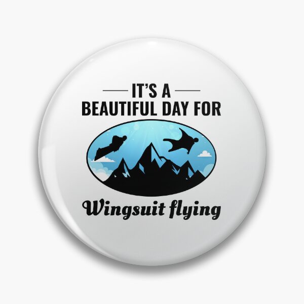 Item preview, Wingsuit flying Base Jumping Skydiving Mountains Peak designed and sold by TastefulTees.
