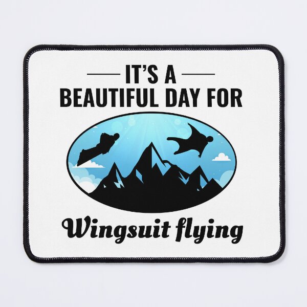 Item preview, Wingsuit flying Base Jumping Skydiving Mountains Peak designed and sold by TastefulTees.