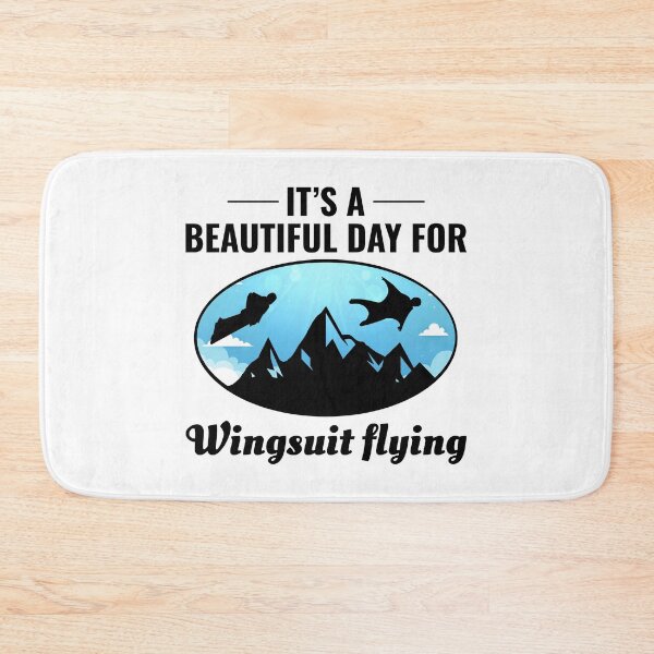 Item preview, Wingsuit flying Base Jumping Skydiving Mountains Peak designed and sold by TastefulTees.