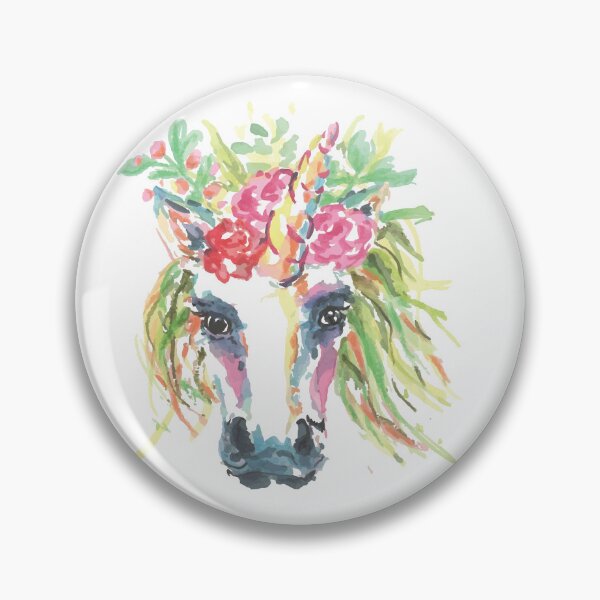 Aperçu de l'œuvre Licorne Aquarelle créée et vendue par TP-Designs.