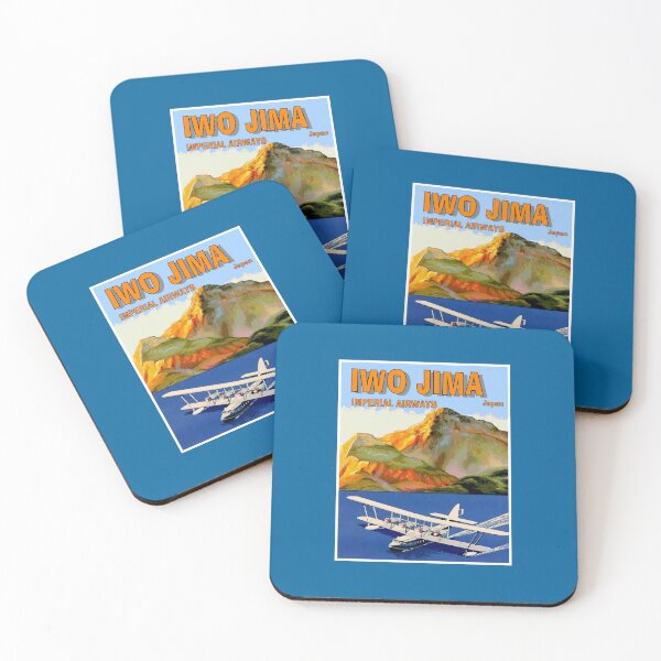 Item preview, IMPERIAL AIRWAYS : Vintage Fly To IWO JIMA Travel Advertising Print designed and sold by posterbobs.