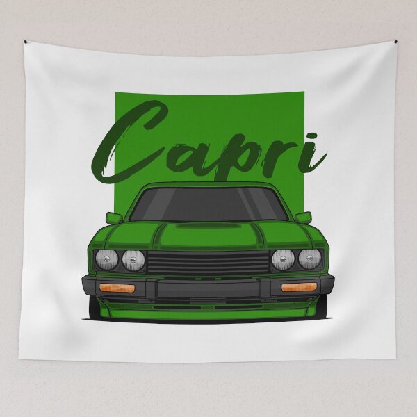 Item preview, Front Green Capri MK3 Classic designed and sold by goldentuners.