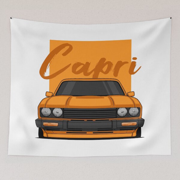 Item preview, Front Orange Capri MK3 Classic designed and sold by goldentuners.