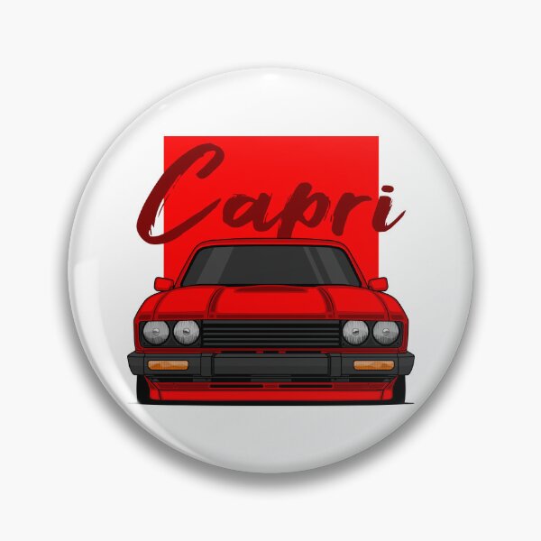 Item preview, Front Red Capri MK3 Classic designed and sold by goldentuners.