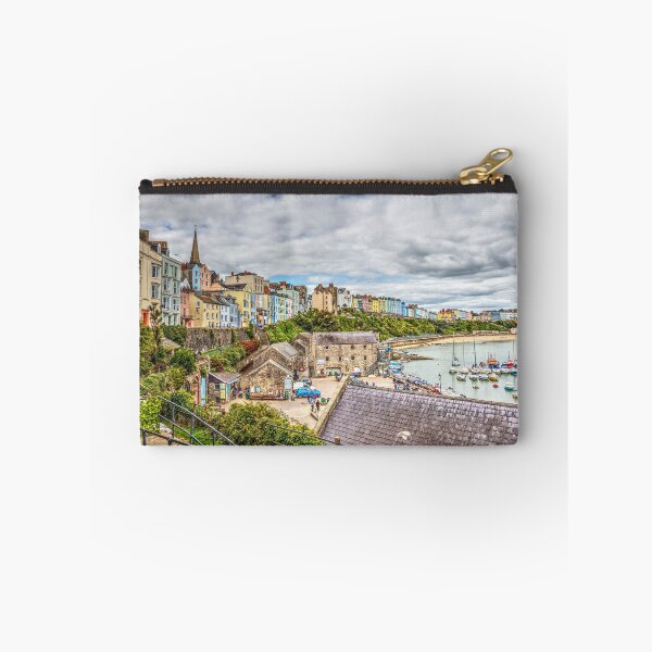 Item preview, Tenby North Beach, Pastel Coloured Houses And Harbour designed and sold by Paul Thompson Photography.