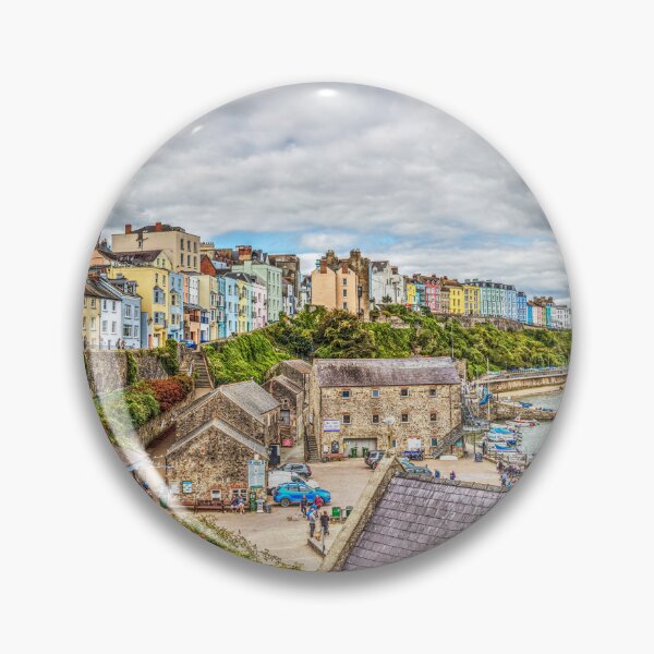 Item preview, Tenby North Beach, Pastel Coloured Houses And Harbour designed and sold by Paul Thompson Photography.