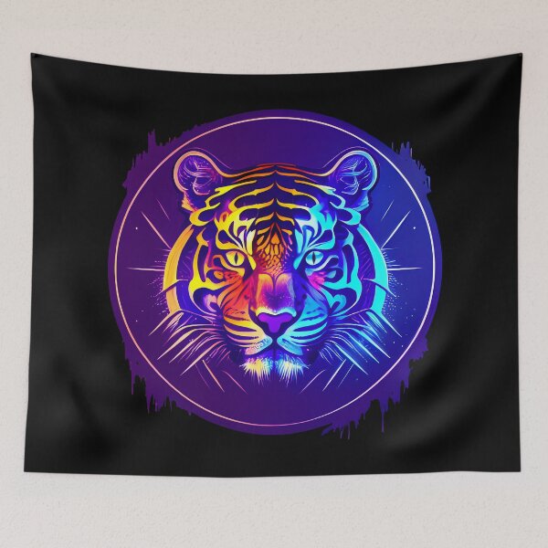 Item preview, Cyberpunk Tiger Face designed and sold by mrhighsky.
