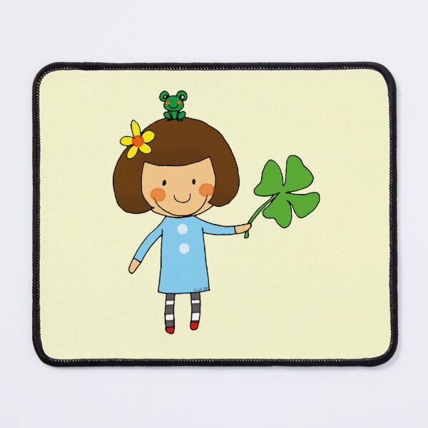 Item preview, good luck (green clover) designed and sold by CuteCartoon.