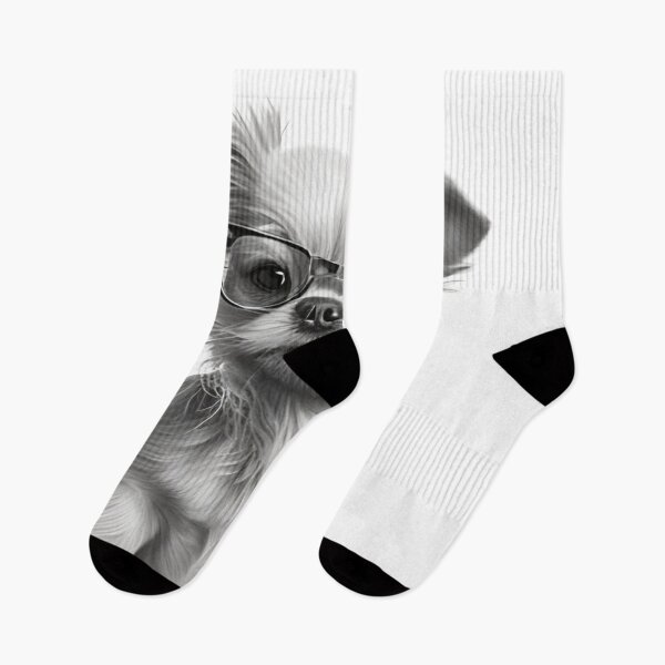 Item preview, Cute white dog with glasses digital art designed and sold by Ultimatedezign.
