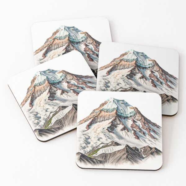 Item preview, Mt Baker Color Pencil Art Print designed and sold by clakedesigns.