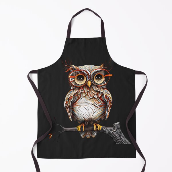 Item preview, Wise Owl in Spectacles: Illustration designed and sold by MTJ-Mushrooms.