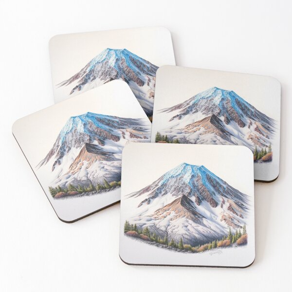 Item preview, Mt Adams Color Pencil Art Print designed and sold by clakedesigns.