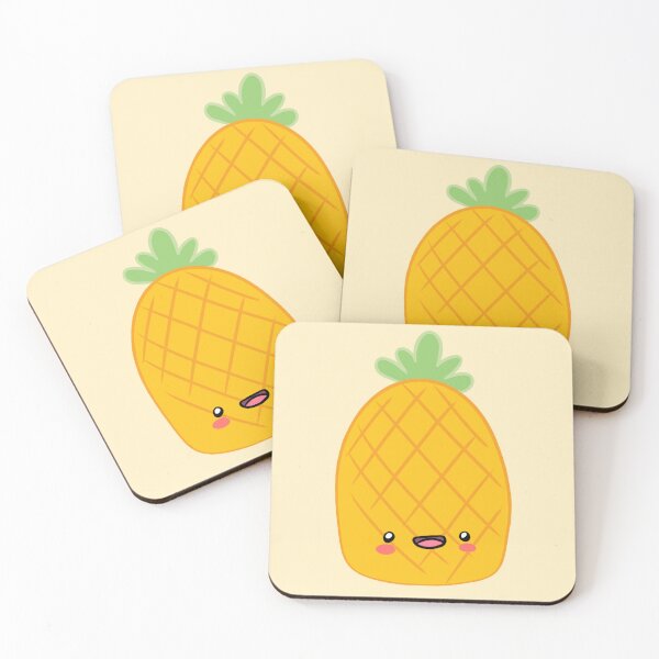 Item preview, kawaii pineapple illustration  designed and sold by Yarafantasyart.